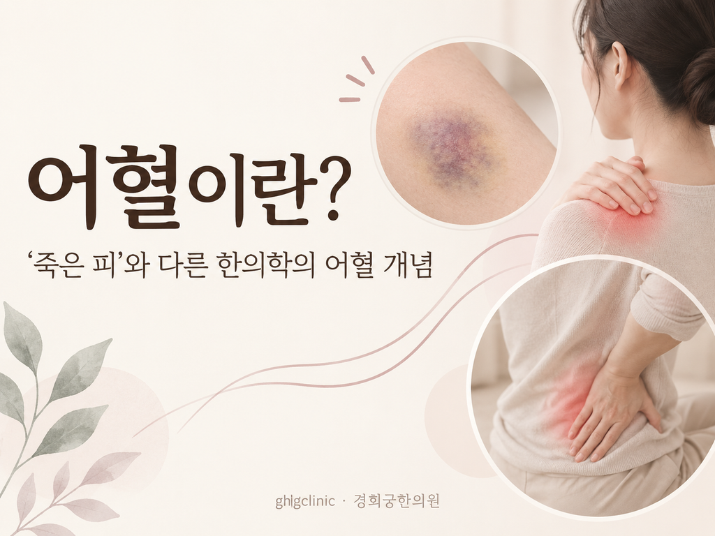 어혈이 일으킨 통증을 보여주는 그림